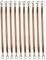 MEETOOT 10 unids 300 mm trenzado tierra correa de cobre motor automotriz tierra cable con terminales enchufes