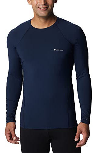 Columbia Men's Long Sleeve Baselayer, Midweight Stretch Black