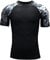 HUGE SPORTS Herren Kurzarm Splice Skins Rashguard Shirt Schwimmshirt Rash Vest für Schwimmen Surfen Löwe M