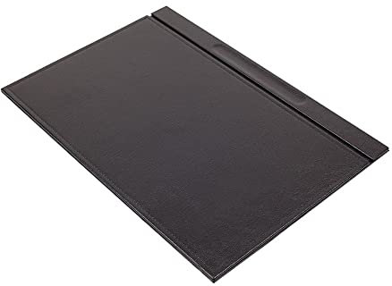 Schreibtischunterlage aus Leder mit Abdeckung, Schreibtisch-Organizer-Set, Leder, Schreibtischunterlage, Matte, Zubehör für Büro, Büro, Organizer (schwarz)