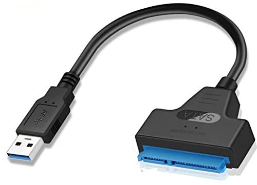 SZJUNXIAO Adattatore USB 3.0 a SATA, Adattatore USB 3.2 Gen 1 Porta a SSD esterno/HDD 2.5'' Supporto UASP SATA I II III per Windows, Mac, Linux (EC-SSHD)