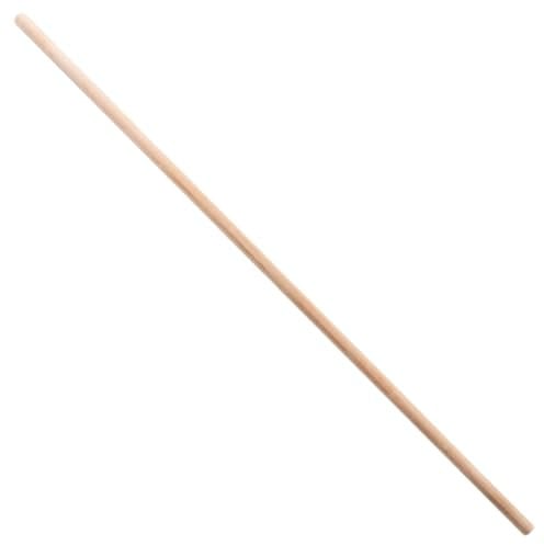 1 x Beech Wood Handle for Broom, Mop, Flag Pole, Plant Support - Non-Threaded, Solid 120 cm (3.94 ft) Long, 22 mm (7/8) Thick Shaft, Versatile Eco-Friendly Replacement Stick