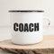 Huuraa Emaille Tasse für Coach Training Geschenk 300ml Vintage für Coach Geschenkidee