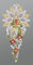 Plauener Spitze Fensterbild Weihnachtskerze mit Stern (Bx H) 21cm * 40cm Mehrfarbig Fensterdekoration Fensterschmuck
