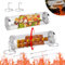 Panier à Griller Roulant, Acier Inoxydable Grille Barbecue Ronde, Cylindre de Panier Gril Roulant BBQ, Grille de Cuisson Accessoire Barbecue pour Poisson, Viande, Légumes,30CM