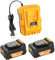 TeenPower Upgraded 20V 6.0Ah Battery Replacement for Dewalt 20V Battery Pack of 2 with Charger Combo Dcb112
