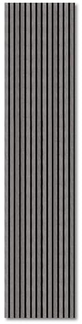 KAISER plastic® Akustikpaneele | Farbe: Eiche hellgrau | Wandpaneele in verschiedenen Formaten | Lamellenwand aus Holzfunier und Filz | moderne Wandverkleidung (150 x 40 cm)