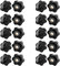 SHULLIN 20 Stck Sterngriffmutter M4 Klemmknopf Sterngriff Rndelmutter Schwarz Kunststoff Griffmuttern Rndelgriffmuttern M4 25mm Sternkopf fr Mechanische Industrie Elektronischen Gerten