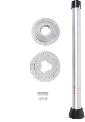 Support de Pied de Table, Support de Pied de Table Amovible pour Camping-car, Base de Table en Alliage D'aluminium anodisé de 650 Mm pour Camping-car, Remorque, Ponton, Pont, Yacht