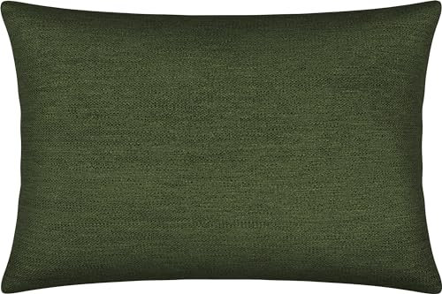 Erwin Müller Kissenhülle York Chenille grün Größe 30x50 cm