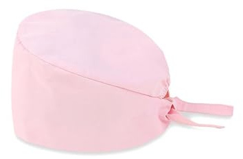 JAWSEU OP Haube Damen Herren Arbeitskappe Unisex, Verstellbare Chirurgenmütze, Rosa, Baumwolle, OP Haube, Kappe, Unisex-Erwachsene