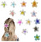 13 Stück Blumen Haarklammer,Bunt Blumen Haarschmuck,Rutschfest Blumen Haarklammern,Kunststoff Blumen Haarklammer,Flower Hair Claw Clip,Rutschfeste Kunststoff Haarspangen,zum Fixieren von Haaren