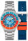 Spinnaker Dumas GMT Herren-Automatikuhr 43mm mit massivem Edelstahlarmband SP-5119, Rot / Blau, Armband