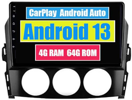 RoverOne Car Stereo CarPlay Head Unit for Mazda MX-5 MX5 MX 5 NC Miata 2005-2015 Android Auto Touch Screen Sat Navi Bluetooth WiFi Radio Player