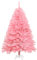 toxaaiwr 6ft Pink Artificial Christmas Tree, Snow Flocked Xmas Tree with Foldable Stand, Seasonal Holiday Carnival Decoration for Home Party Indoor Outdoor Pink