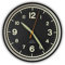 CLOXON Leuchtende Wanduhr schwarz Uhr Wand Leuchtend ohne Ticken 32 cm Batteriebetrieben komplett leuchtende Zeiger und Ziffern
