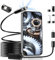 Dual Lens Endoscope Inspection Camera, 1920P USB-C Borescope Inspection Camera with 8+1 LED Lights Endoscope with 16.5ft Flexible Waterproof Fiber Optic Snake Scope for iPhone 15, Android Phone