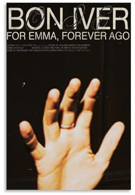 YAWRGJWRG Bon Iver Poster, dekoratives ästhetisches Leinwandposter, Wandkunst, Dekor, Wohnzimmer, modern, Familienschlafzimmer, Musik-Filmposter, 30 x 45 cm, ungerahmt, 13