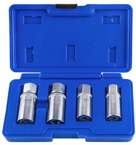 SPEEDWOX outil de retrait de goujon métrique 4 pièces ensemble d’extraction de goujon ensemble d’arrachage de goujon cassé 6,8,10,12 mm douille de retrait de goujon cassé douilles d’arrachage de