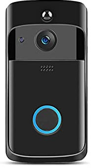 IUBGFTO Video Doorbell,Wireless Video Doorbell,WiFi Smart Doorbell 720P 166° Wide Camera 2-Way Talk,Motion Detection,App Remote Control