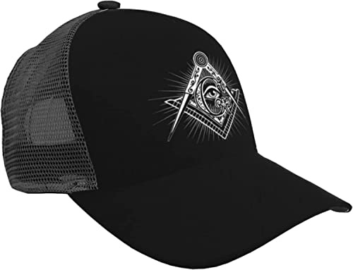 Baseball Cap Freimaurer-Logo Baseballmütze Unisex Baseballkappe Verstellbare Golf Caps Für Outdoor Running Reisen