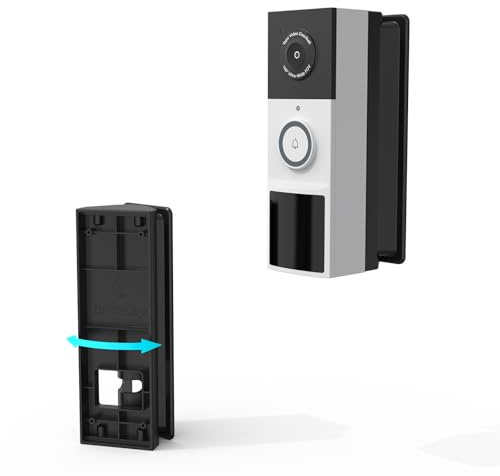 Corner Mount for Tapo TD21 Video Doorbell, 0-45°Adjustable Angle Mount for Tapo D210 Doorbell Camera, Wall Plate Mounting Kit Bracket Stand Accessory Holder for TP-Link Tapo TD21/D210/D235/D225
