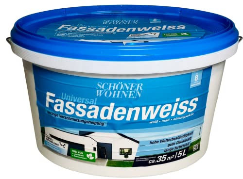 Hybrid Fassadenfarbe Weiss 5 L Matt Schoener Wohnen