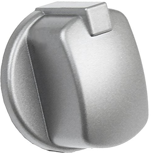 Spares2go Control Knob Switch Button for Indesit Cooker Oven (Silver/INOX)