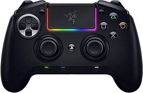 Razer Raiju Ultimate (2019) - Mando inalámbrico y con cable para PS4 + PC (mando Bluetooth con cable e inalámbrico, botones de acción mecatáctiles, intercambiables) Negro