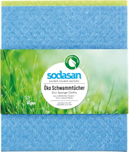 Sodasan Organic Eco Sponge Cloths (6 x 2 Pieces)