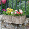 Jardinera - Imitaci�n rat�n - Bari arena - 48 cm - SMART GARDEN