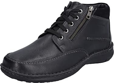 Josef Seibel Herren Winterstiefel Anvers 84,Weite K (Extra weit),Wechselfußbett,Winterboots,schnürstiefel,gefüttert,schwarz,42 EU