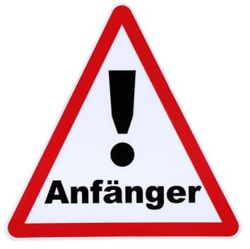 Magnetschild Fahranfänger 15x15 cm Magnetfolie Warntafel Schild mit UV- Schutz von STROBO