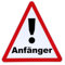Magnetschild Fahranfänger 15x15 cm Magnetfolie Warntafel Schild mit UV- Schutz von STROBO