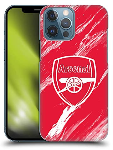 Head Case Designs Offizielle Zugelassen Arsenal FC Rotes Marmor Wappen Muster Harte Rueckseiten Handyhülle Hülle Huelle kompatibel mit Apple iPhone 13 Pro Max
