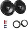 JVC CS-J620X Auto Lautsprecher 16,5 cm mit Einbauset passend für VW Volkswagen Passat Variant (3B/3BG) 1997-2005 Türen vorne/hinten 600 W 165mm 2 Wege Koax
