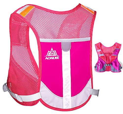 Tyuodna Ultraleicht Laufrucksack,Trinkrucksack Laufen,Trailrunning Rucksack,Laufweste Herren und Damen,Hydration Pack Fahrradrucksack für Draußen Sport, Laufen,Wandern (Rot)