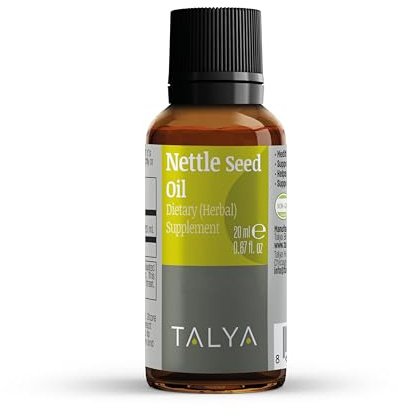 TALYA Nettle Seed Oil 0.67 fl.oz - Stinging Nettle - Liquid Drops - Dietary Supplement - | Non-GMO | Vegan | Gluten Free