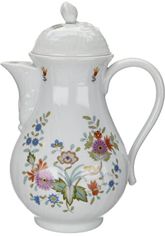Hutschenreuther Maria Theresia Bellevue Kaffeekanne groß, Weiß, Porzellan, 1.25 Liter, Klassisch