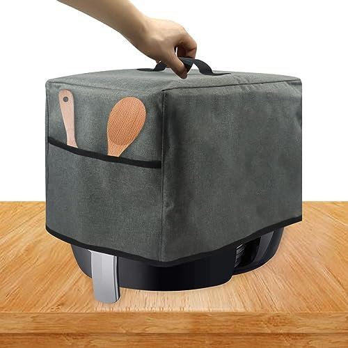 Housse de protection pour friteuse à air comprimé avec poches de rangement, housse de protection étanche pour friteuse de 3 à 6 L