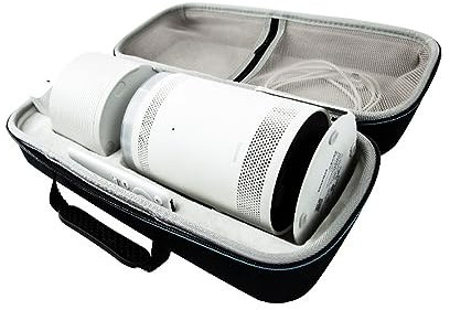 Hzycwgone Case for Samsung The Freestyle Projector with Battery Base,EVA Hard Carrying Travel Storage Bag compatible with The Freestyle Projector all Accessories