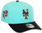 New Era New York Mets MLB World Series 2000 Sidepatch Coowperston Mint Black 9Forty A-Frame Snapback Cap - One-Size
