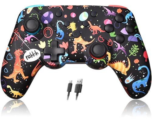 Stycizom Mando Compatible con Switch,Mando Pro Inalámbrico Compatible con Switch/Lite/OLED,NFC,Multiplataforma PC/iOS/Android,Gamepad Remoto con Joystick,Turbo Ajustable y Doble Vibración