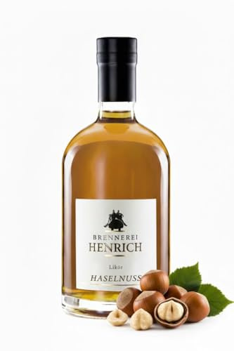 Haselnusslikör (0,5L) Cremiger Nuss Likör & Hazelnut Liqueur | Cremiger Haselnusslikör (0,5L, 20% vol) ohne künstliche Aromen. Ein flüssiges Dessert mit Noten von Nuss-Nougat und Kakao.