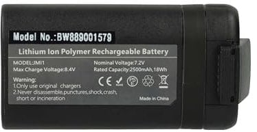 vhbw Akku Ersatz für DJI 198151, 1000007355 für Drohne Multicopter Quadrocopter (2500 mAh, 7,4 V, Li-Ion)