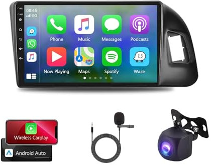 FONALO Android 11 Car Stereo 9 Pulgadas Pantalla Táctil Navegación GPS con Pantalla Coche Conecta Y Reproduce Multimedia FM cámara Trasera para Audi Q5 2010-2018 (Color : C 2+32G)
