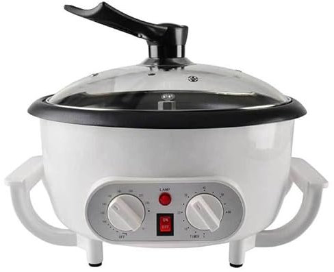 KEULEN Coffee Bean Baker, Automatic Coffee Bean Roaster, 0-240℃ Temperature Adjustable, 60min Timer, None Stick Coating, for Roasting Coffee Bean Nut Peanut Cashew