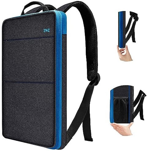 ZINZ Mochila para Portátil Delgada y Expandible, Resistente al Agua, Compatible con MacBook Pro 14 M4/M3/M2/M1, Mac Air/Pro 13,3, XPS 13 14 y la Mayoría de los Portátiles de 13-14,B01BL01