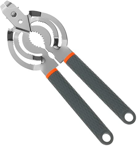 Zerodeko ouvre-bouteille à bouchon à vis ouvre-boîte en acier inoxydable ouvre-couvercle portable ouvre boite stainless steel ouvre-boîte électrique ouvre-bocal boissons manuel