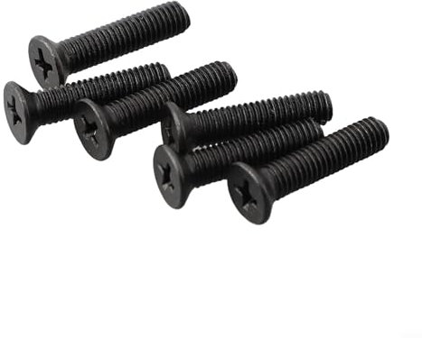 UTTASU Lot de 6 vis filetées à gauche M5M6 22 mm pour adaptateur de tige de mandrin de perceuse, construction métallique (M5 x 22 mm)